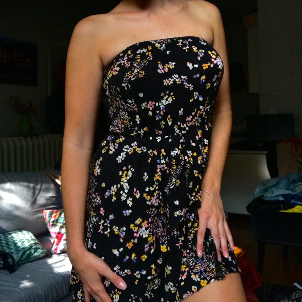 Urban Outfitters Strapless Floral Sundress